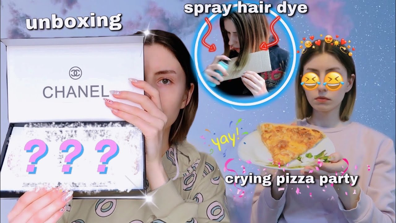 unboxing packages & making a pizza while crying