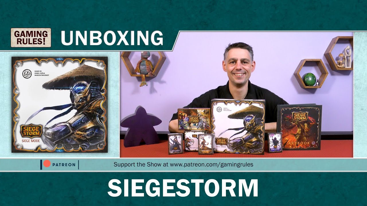 SiegeStorm - A Gaming Rules! unboxing