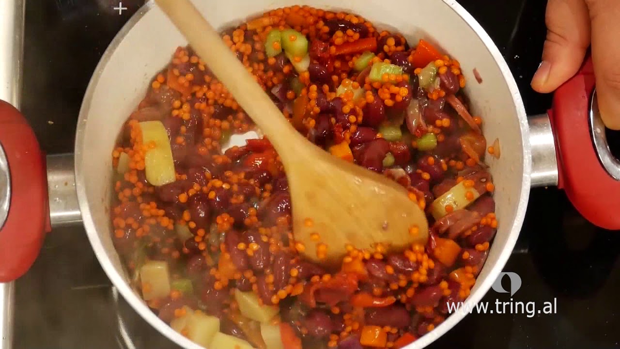 Receta n&euml; 2 Minuta - Fasule t&euml; kuqe pikante
