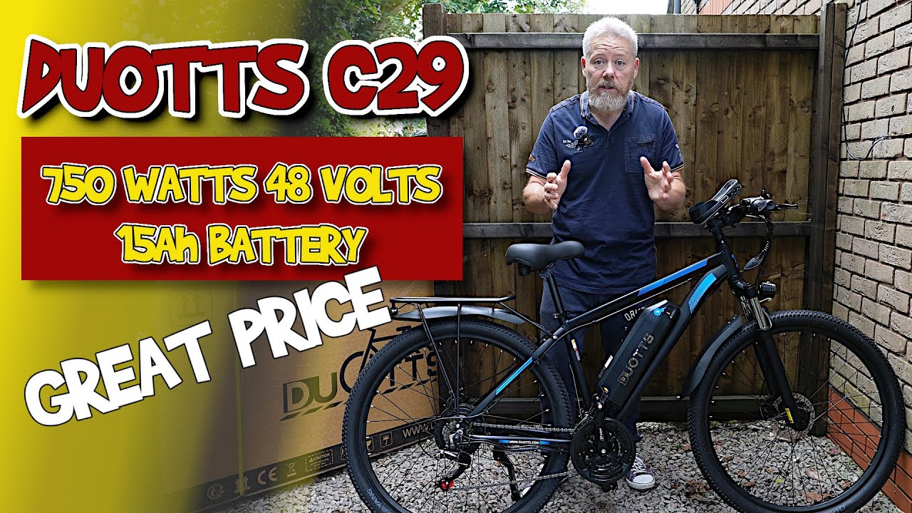 DUOTTS C29 Ebike Review 750 Watt powerful motor 48 Volt 15Ah Battery at a great price
