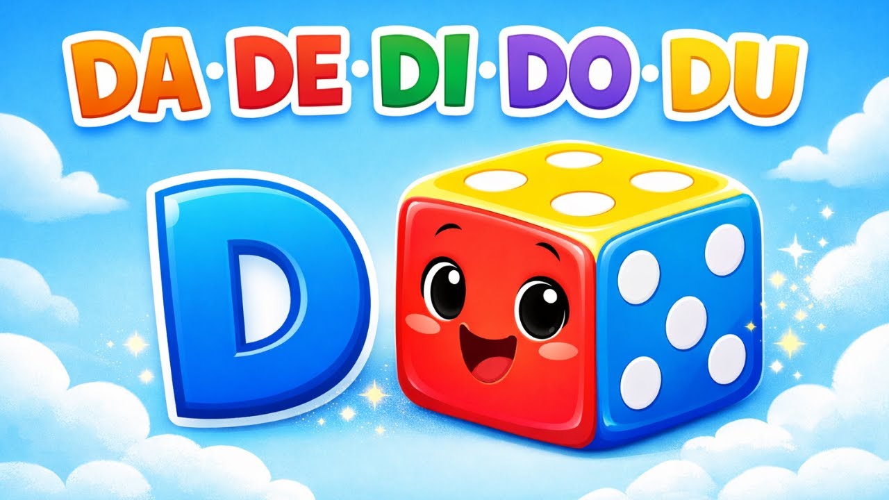 DA DE DI DO DU |Família Silábica do D | Alfabetização | Vídeo Educativo Infantil
