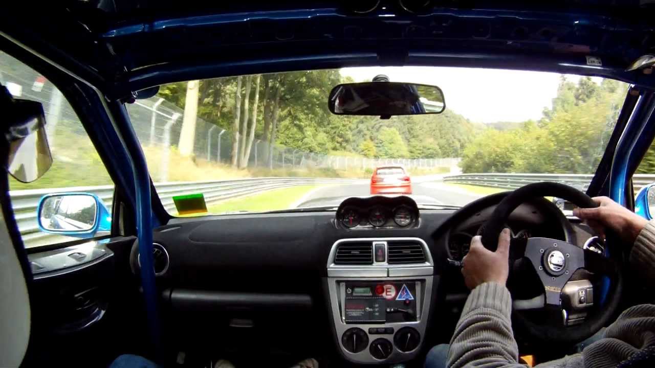 Subaru Impreza near crash Unfall - Nurburgring Nordschleife