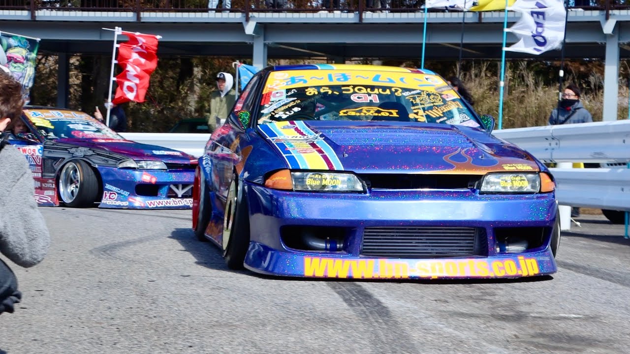 【32走2024三河】壁寄せ!!空吹かし!!32スカイラインだけのドリフト大会!!/only 32skyline drifting!