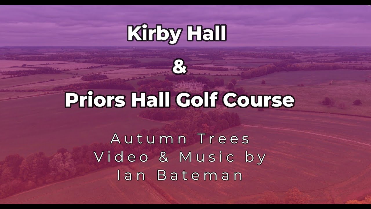 Autumn at Kirby Hall & Priors Hall Golf Course from the air