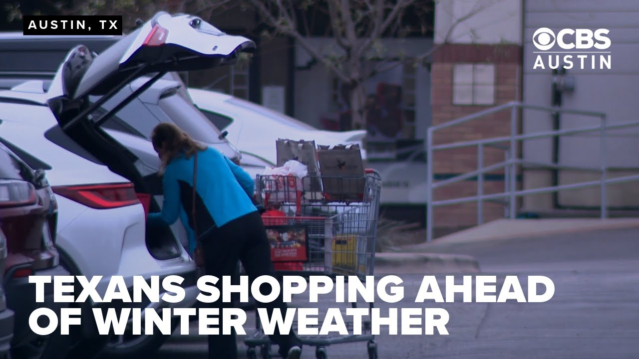 Austin Grocery Stores Packed as Residents Rush to Prepare for Winter Storm