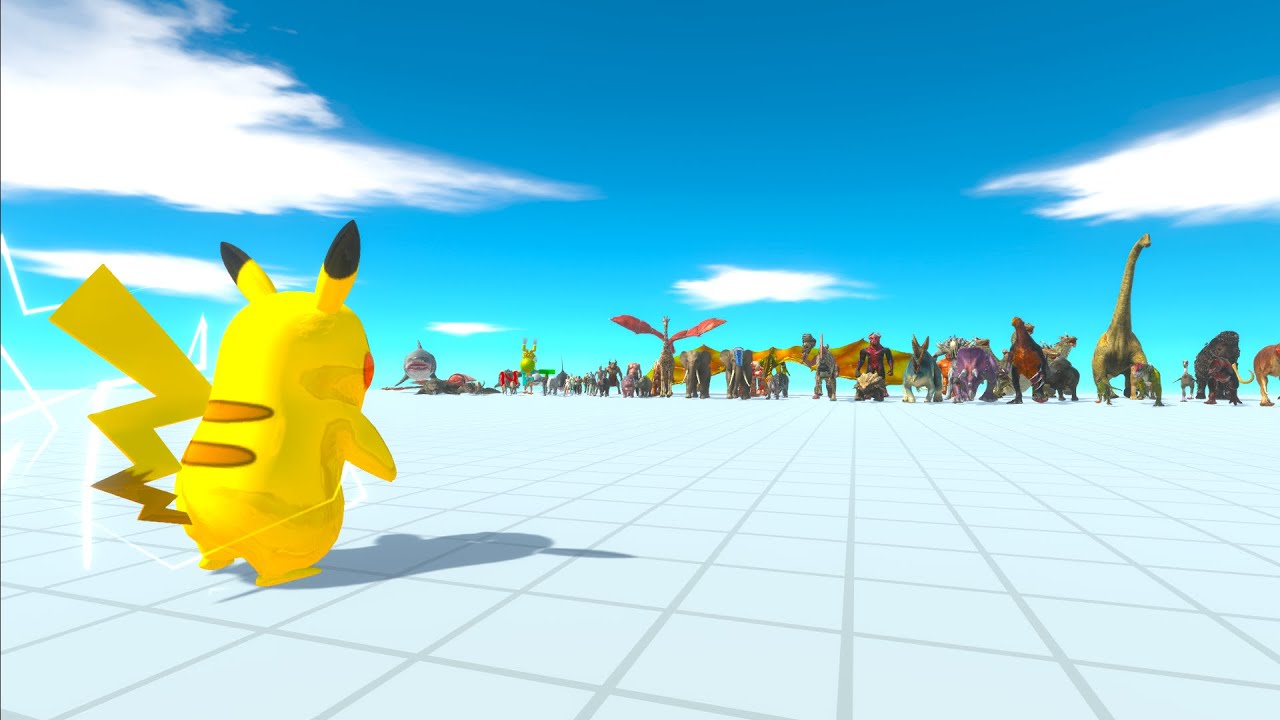 Pikachu vs Factions animal revolt battle simulator