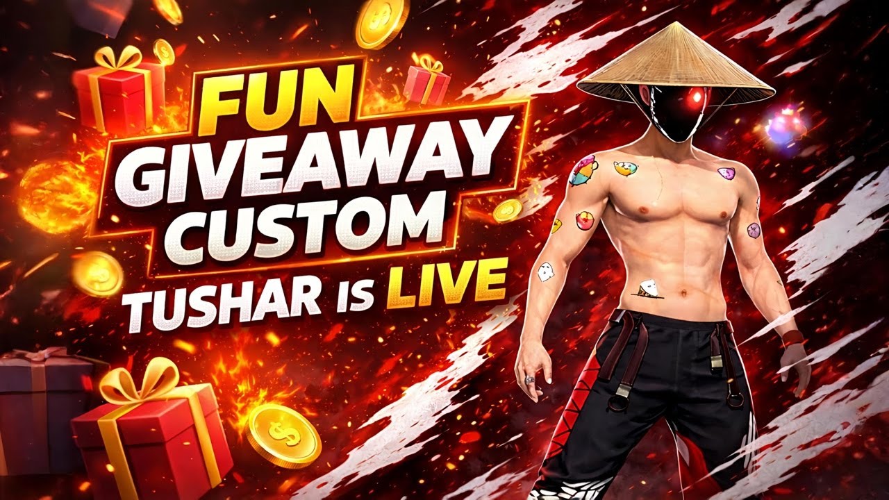 FUN GIVEWAY CUSTOM | TUSHAR IS LIVE