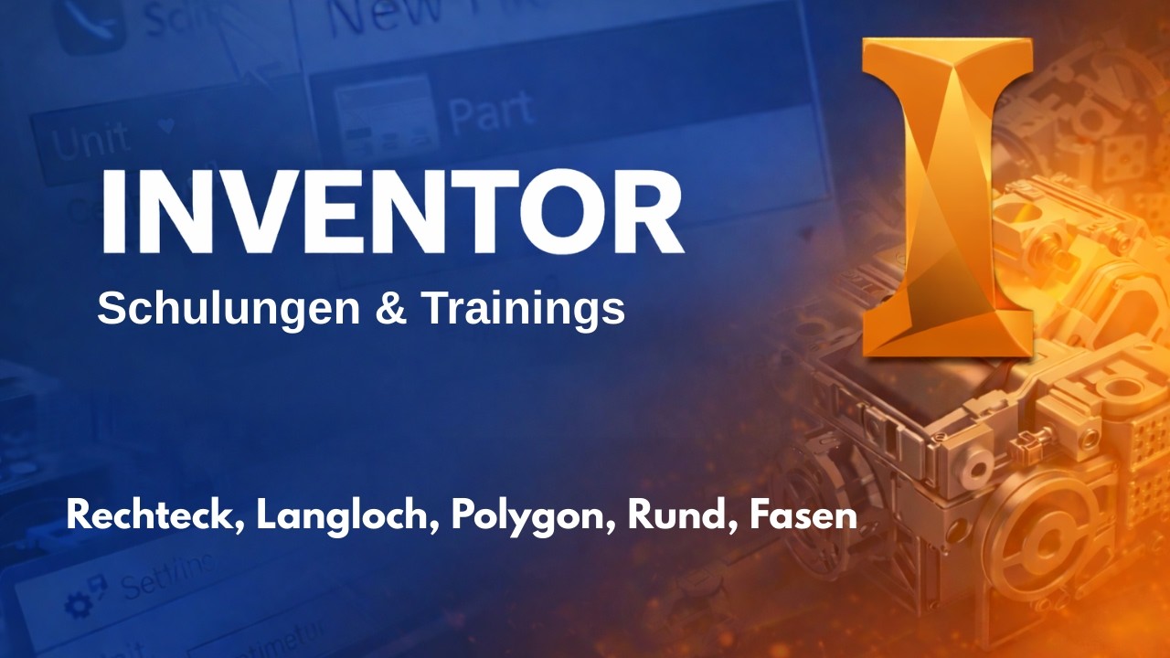 Autodesk Inventor Lektion 5: Rechteck, Langloch, Polygon, Rund, Fasen