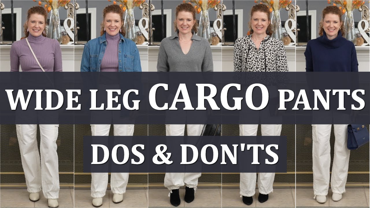 What To Wear & Not Wear With The Wide Leg Cargo Pant Trend / Dos & Don'ts In Tops, Jackets & Shoes