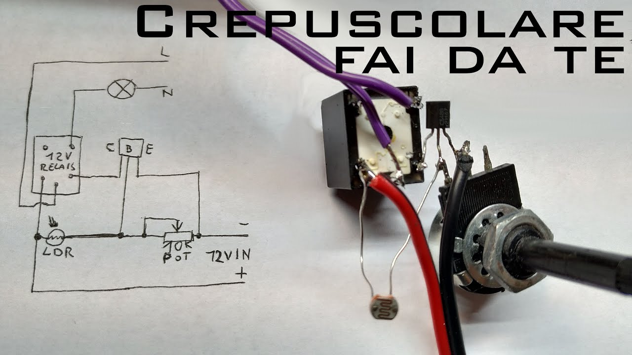 Automatic light with adj sensitivity with relay and BC547