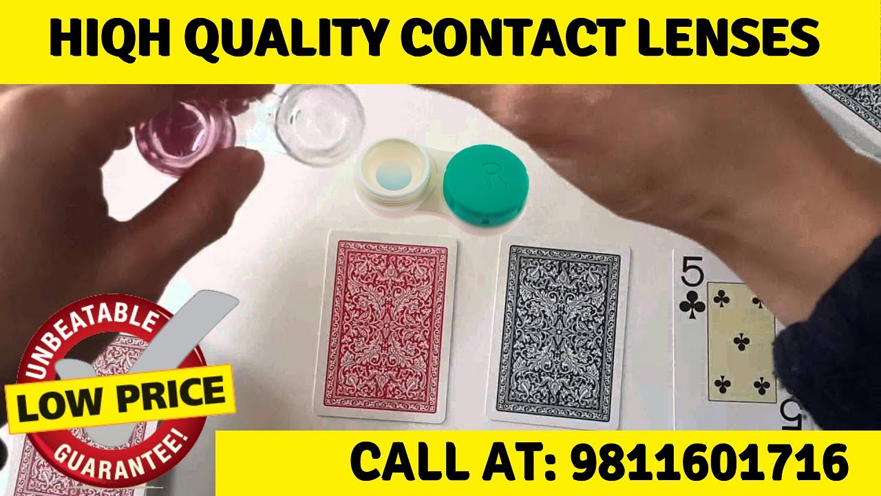 Contact Lens: Hiqh Quality Contact Lenses for Cheating Playing Cards || Call: 9811601716