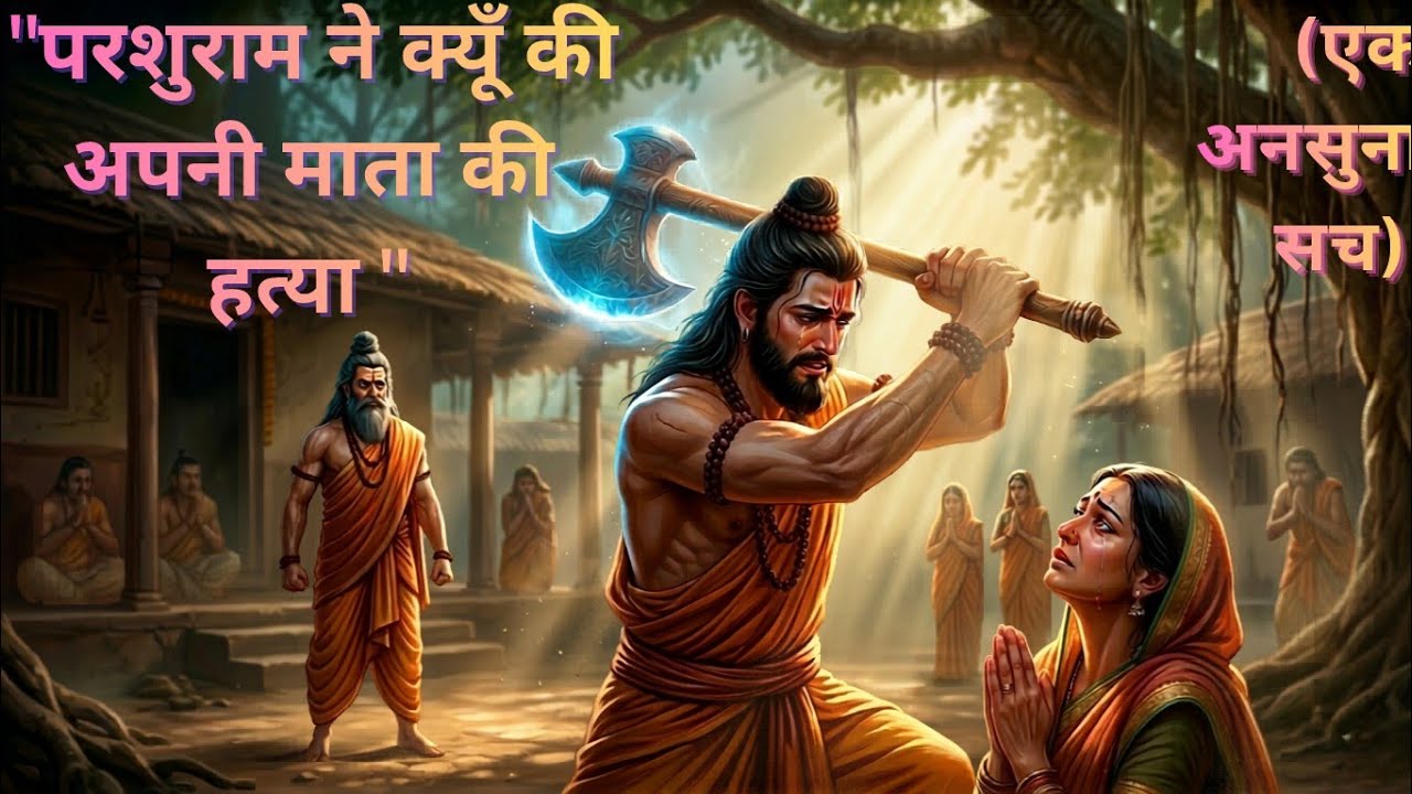भगवान परशुराम और माता का बलिदान #parshuram #mythologyshorts #animation  #bhakti #views #viral  