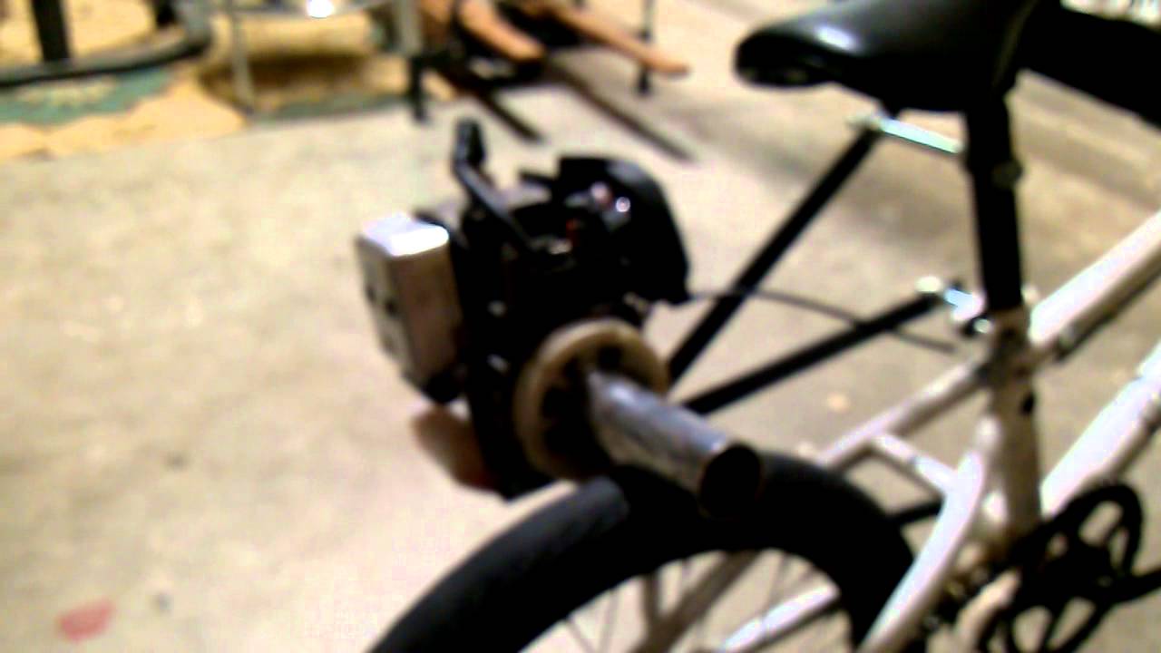 Homemade friction drive motor bike part one