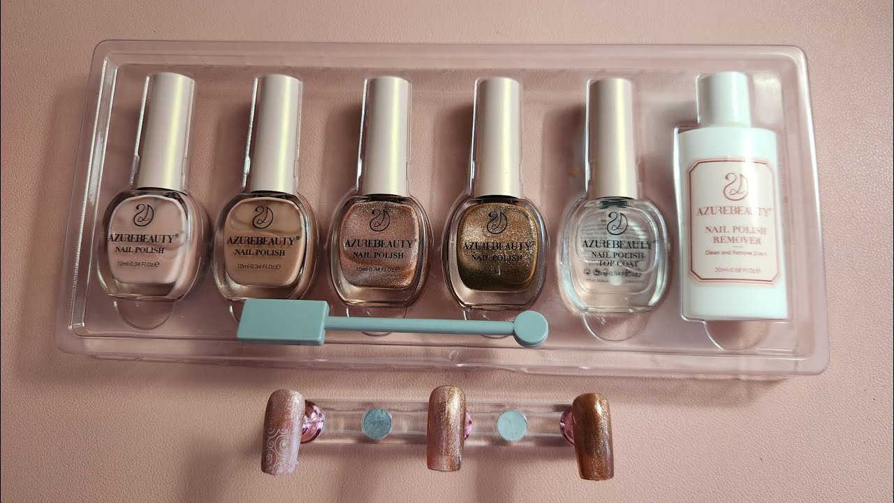 Experiments using the AzureBeauty Magnetic polish kit! Does it work with stamping, other top coats?
