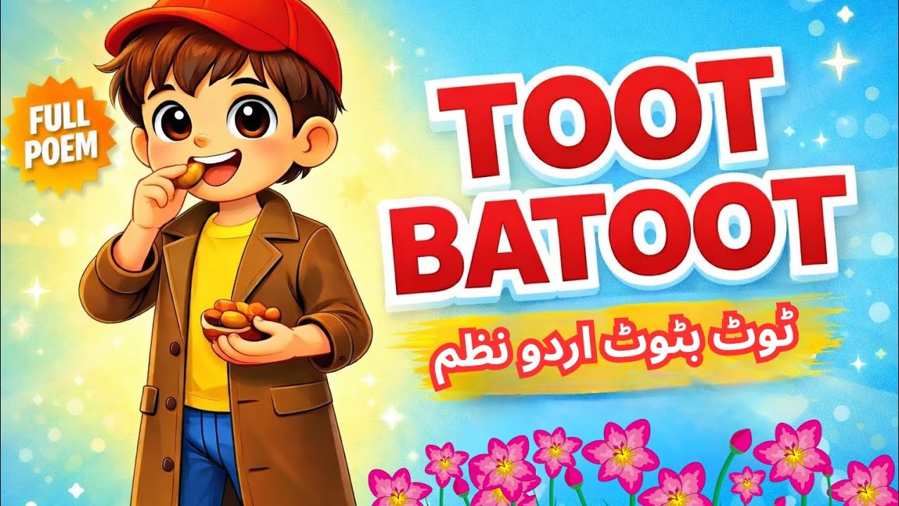 Ek Tha Larka Toot Batot | ٹوڈ بٹوٹ نظم | Urdu Poem for Kids
