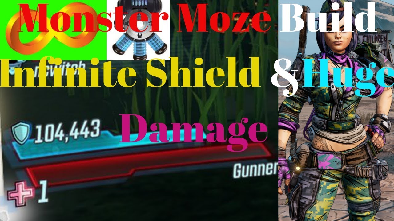 2 Unstoppable Moze Builds - Infinite Shield + Double Damage - Borderlands 3
