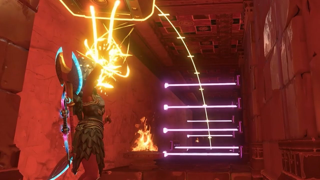 Access Ares's Treasury Activate Fortress's Mechanisms and Boss Fight - Immortals Fenyx Rising