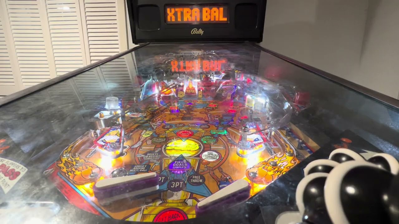 NBA Fastbreak Pinball in our home