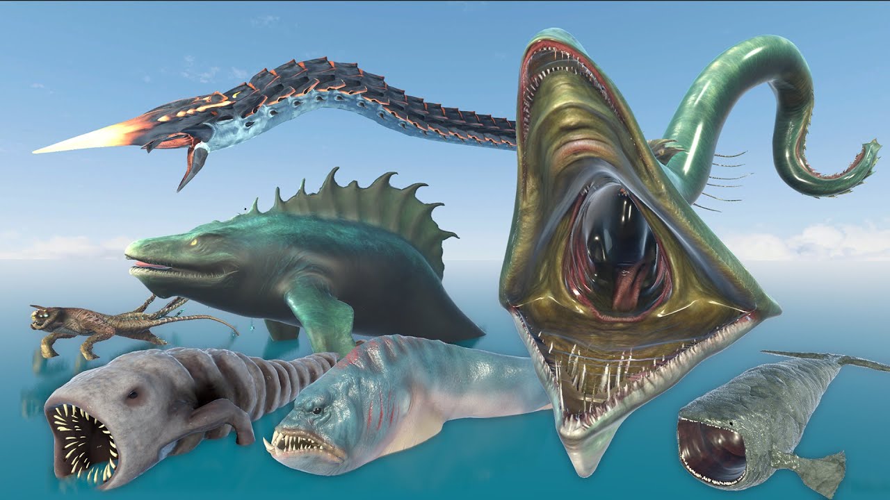 SCP-3700-2 Vs Bloop vs SEA EATER | 3D Sea Monster Size Animation Comparison