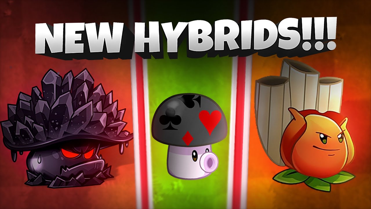Enchanted Puff-shroom, IceDoom-shroom, Tripple AKEE. Hybrids in PvZ 2 just like PvZ Fusion (Part 3)