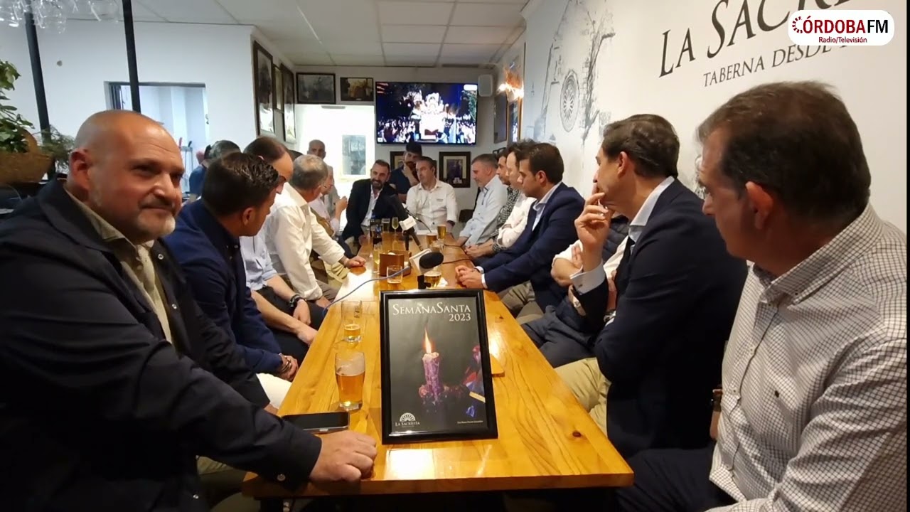 I Tertulia Cofrade en la Taberna La Sacristía con una amplia representación de Capataces