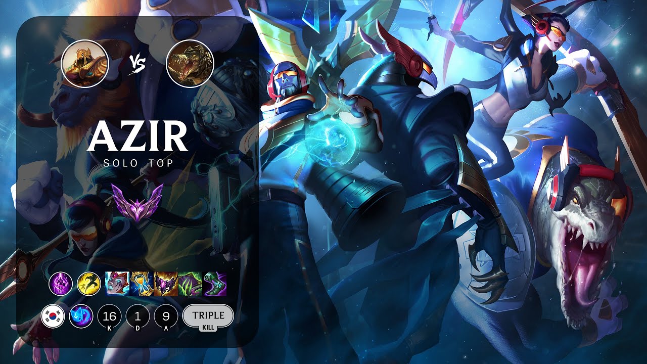 Azir Top vs Renekton - KR Master Patch 13.4