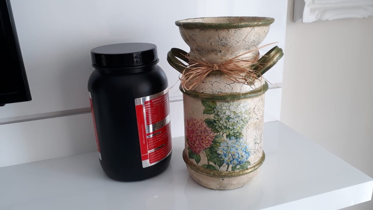 TRANSFORMANDO UM POTE DE WHEY EM UM LATÃO DE LEITE VINTAGE