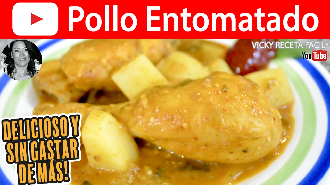 CÓMO HACER POLLO ENTOMATADO | Vicky Receta Facil