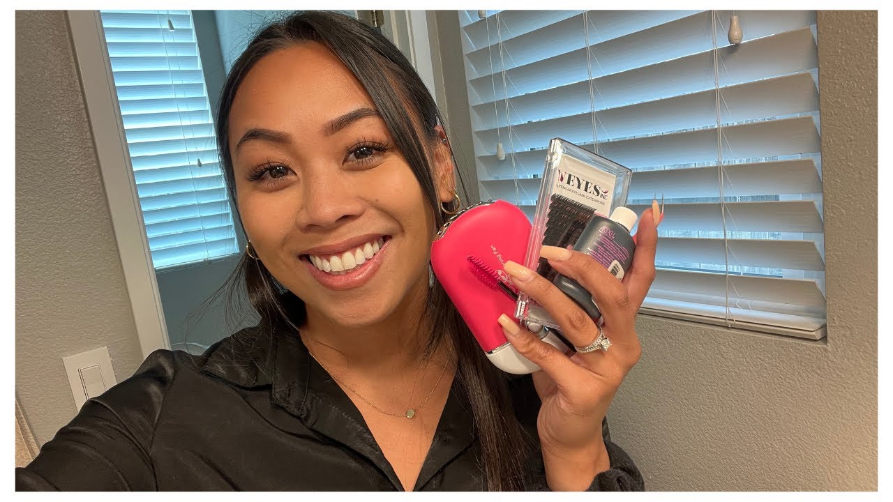 How I did AT HOME lash extensions