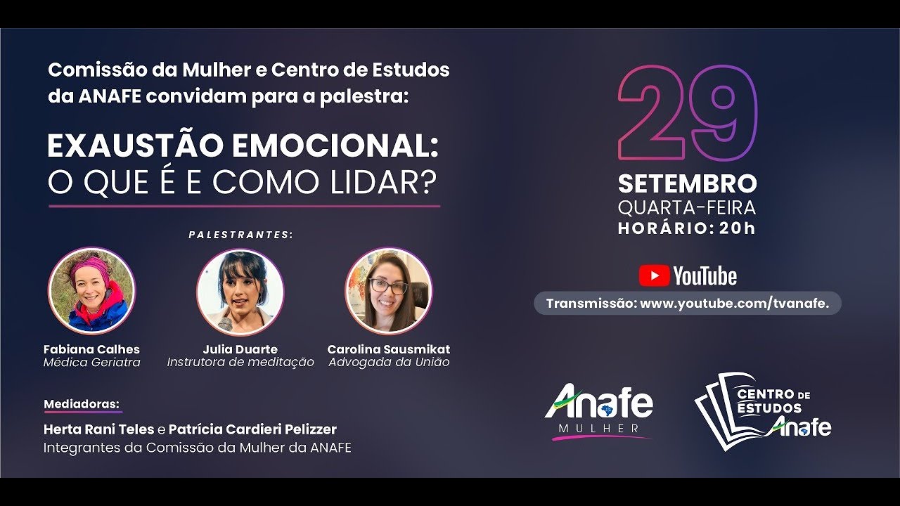 Palestra &ldquo;Exaust&atilde;o Emocional: o que &eacute; e como lidar?