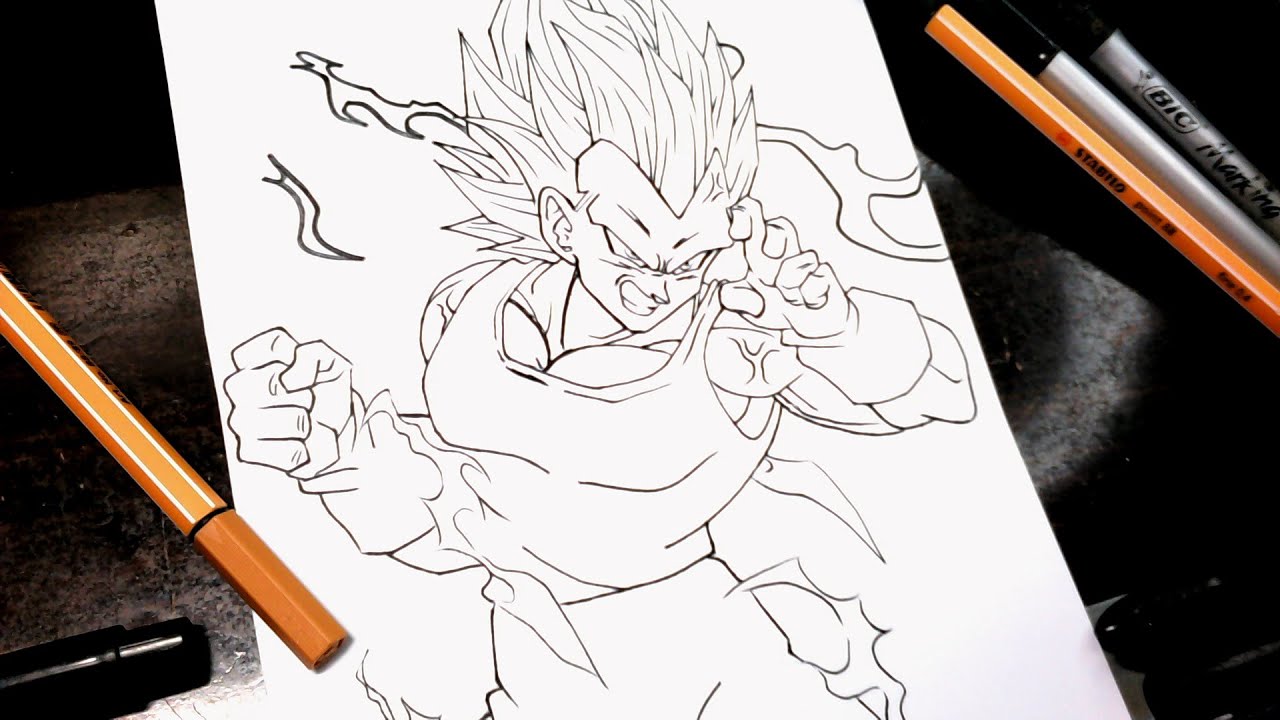 como desenhar o vegeta ego superior | pedido do inscrito