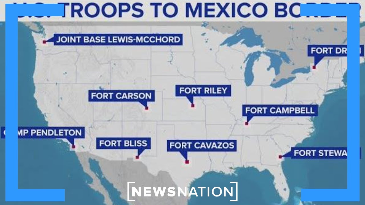Troops from across US headed to southern border | NewsNation Now