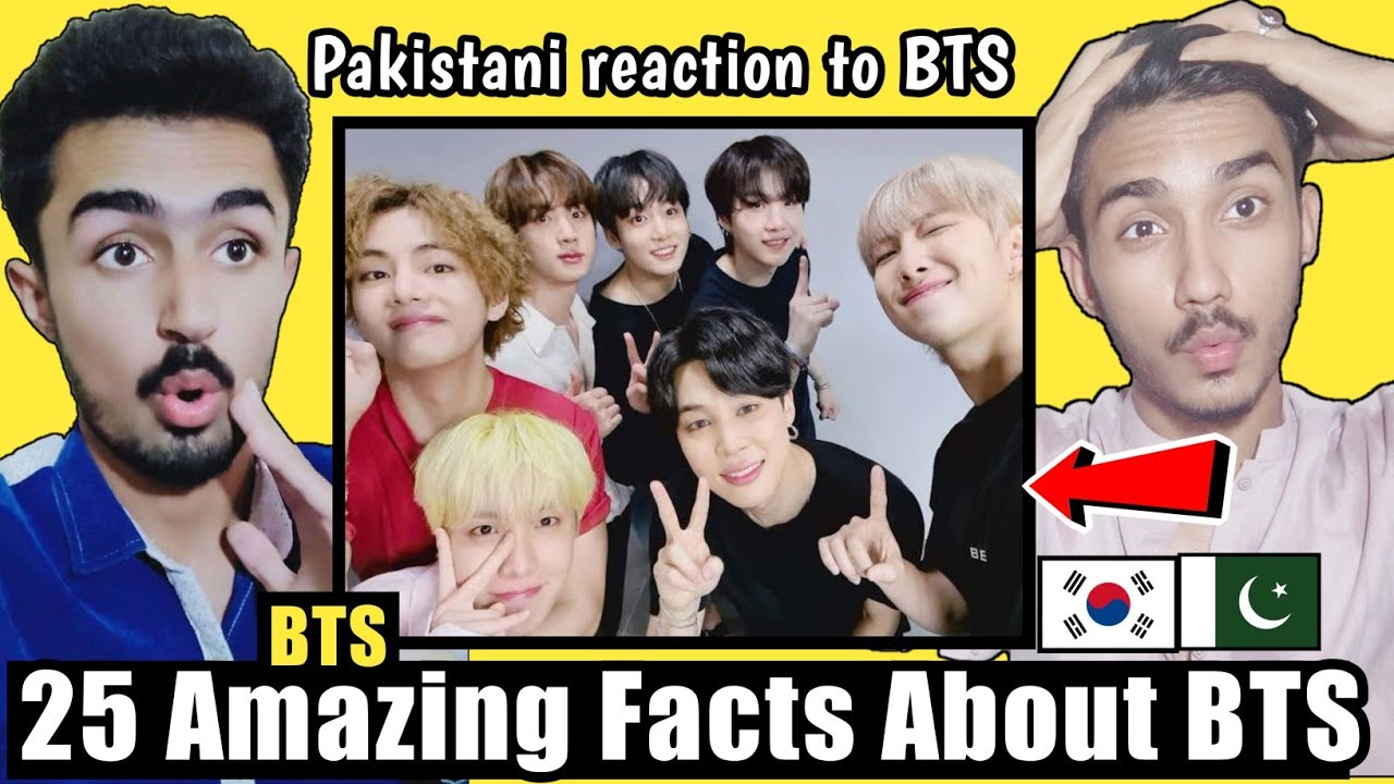 Pakistani reaction to BTS | 25 Amazing Facts about BTS | PsycoooBoys