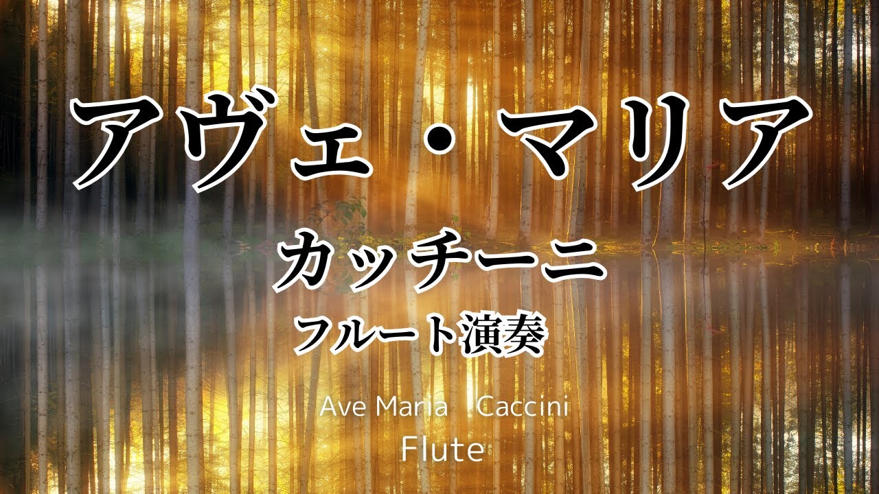 フルート演奏　カッチーニ　アベマリア　Ave Maria　Caccini  Flute