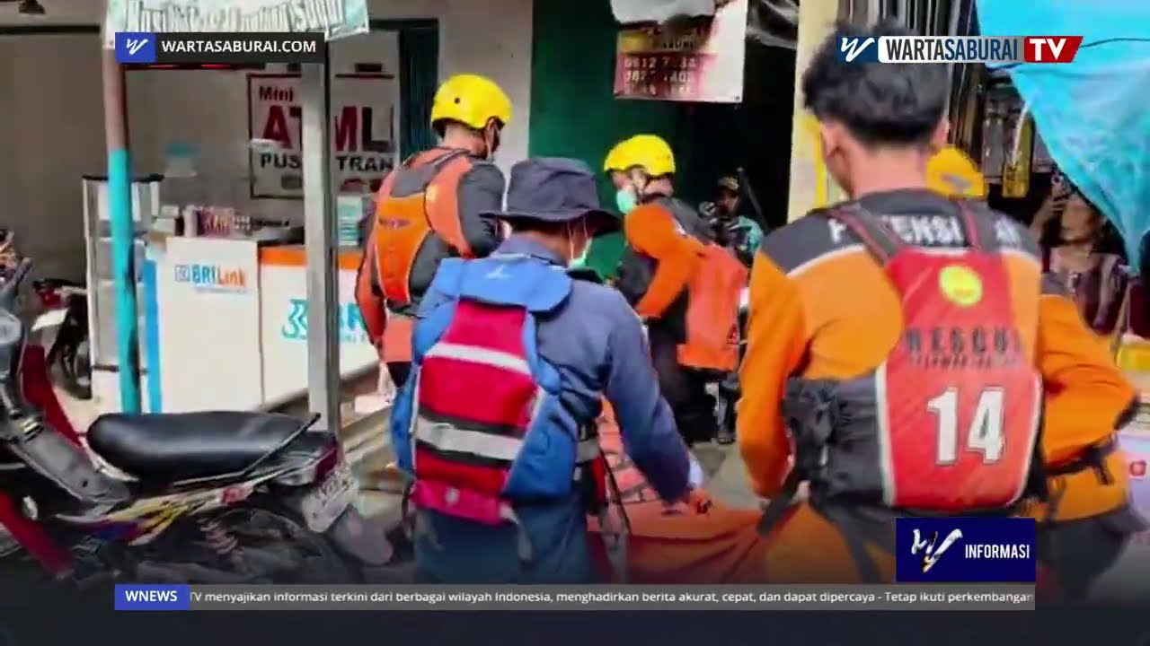 BOCAH 10 TAHUN KORBAN HANYUT DI SUNGAI RAJABASA DITEMUKAN MENINGGAL DUNIA | WARTA SABURAI TV