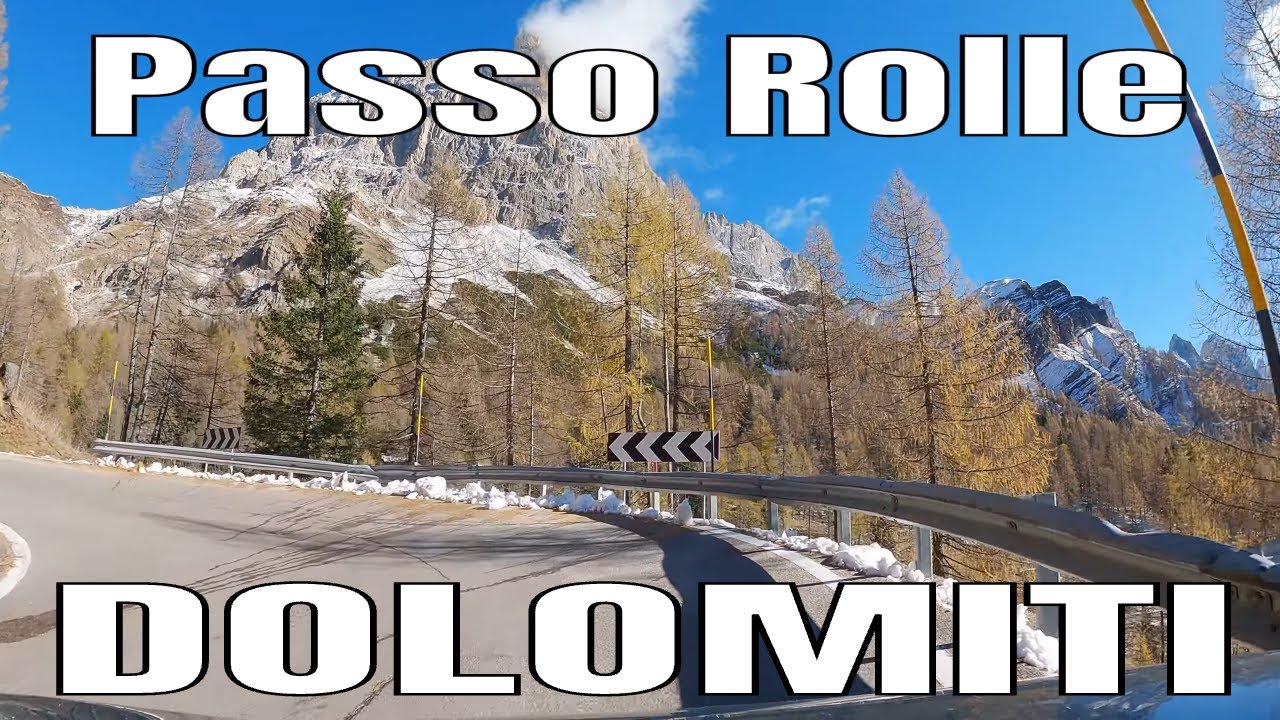 Scenic Drive Passo Rolle Dolomiti 4K