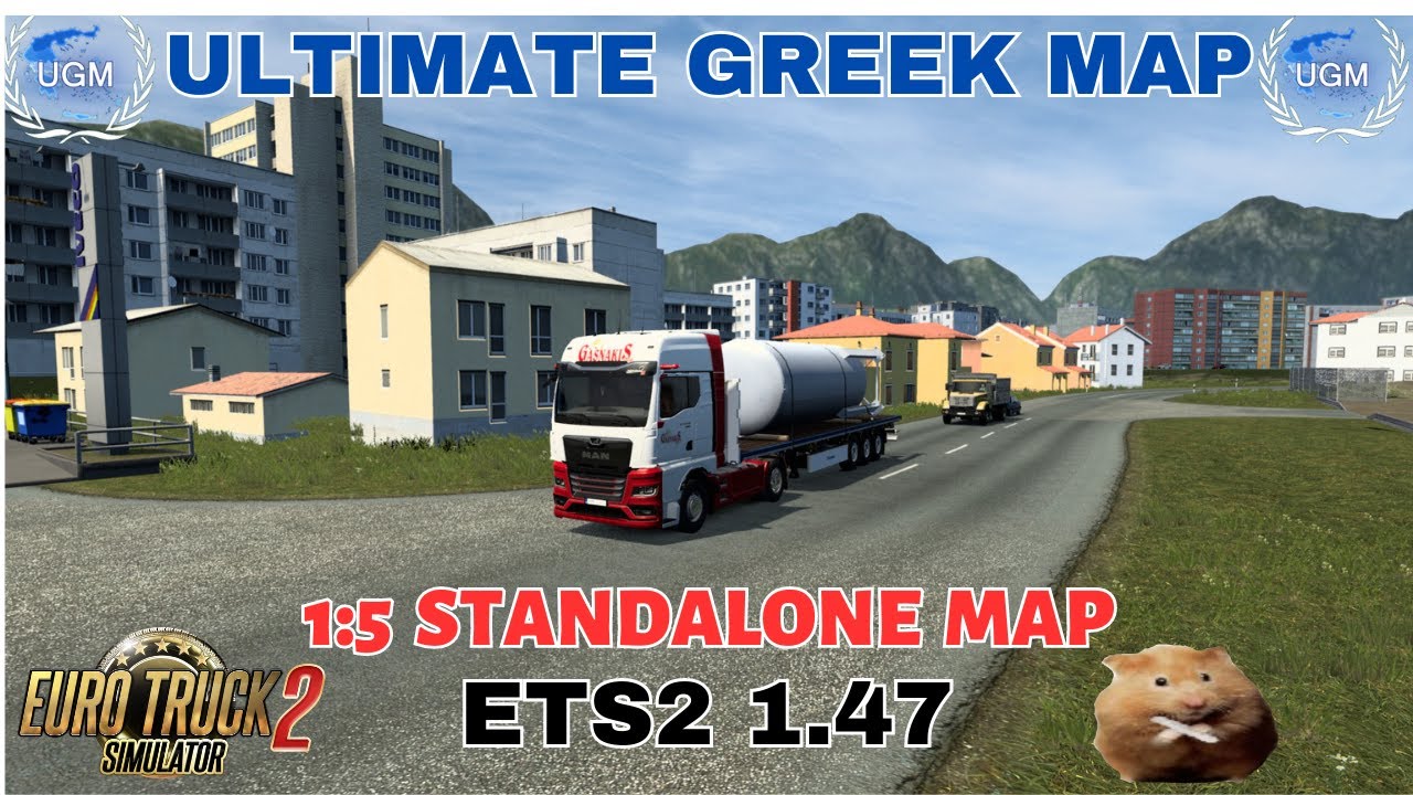 ETS2 1.47 UGM Ultimate Greek Map v0.1g2   1:5 Standalone map