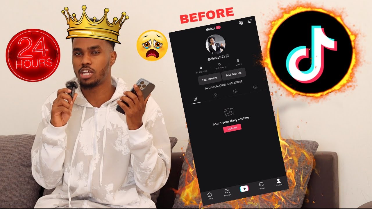 WAXAAN ISKU DAYAY 24 SAACADOOD GUDOHOOD TIK TOK INAAN CAAN KU NOQDO\24 HOURS CHALLENGE