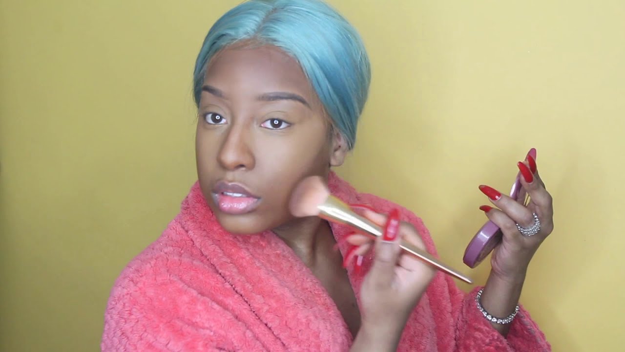 🌈COLORING SERIES: BABY BLUE SLAY + FULL MAKEUP! ft. HJ WEAVE BEAUTY (2018)