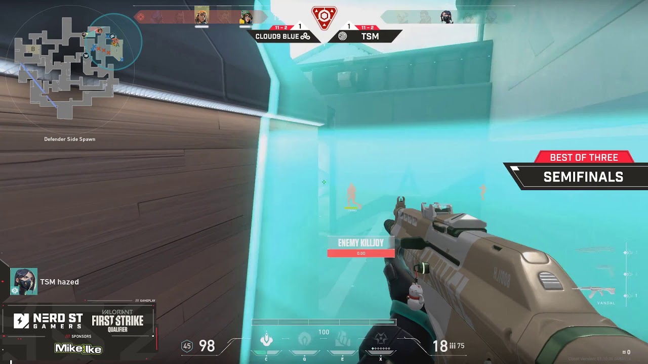 C9 vice Insane Recon Bolt Clutch for 14-14 OT | Valorant Highlights