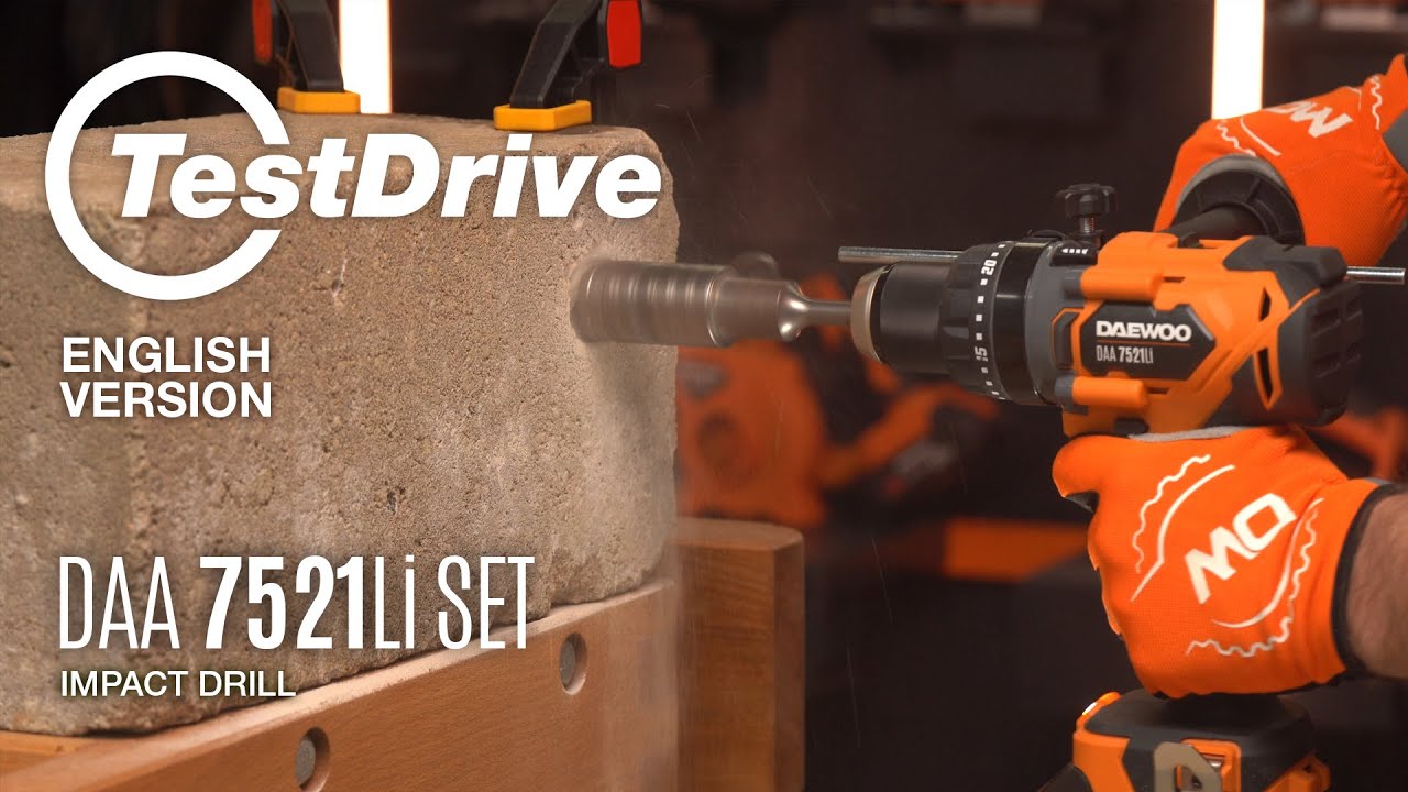 Cordless Drill DAEWOO DAA 7521Li SET / Akku-Bohrschrauber DAEWOO DAA 7521Li