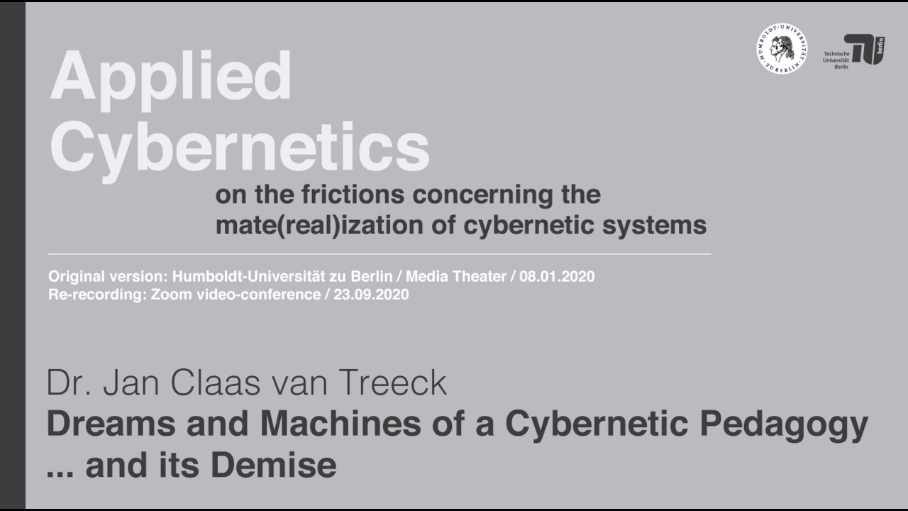 Applied Cybernetics Series / Session 3: Dr. Jan Claas van Treeck