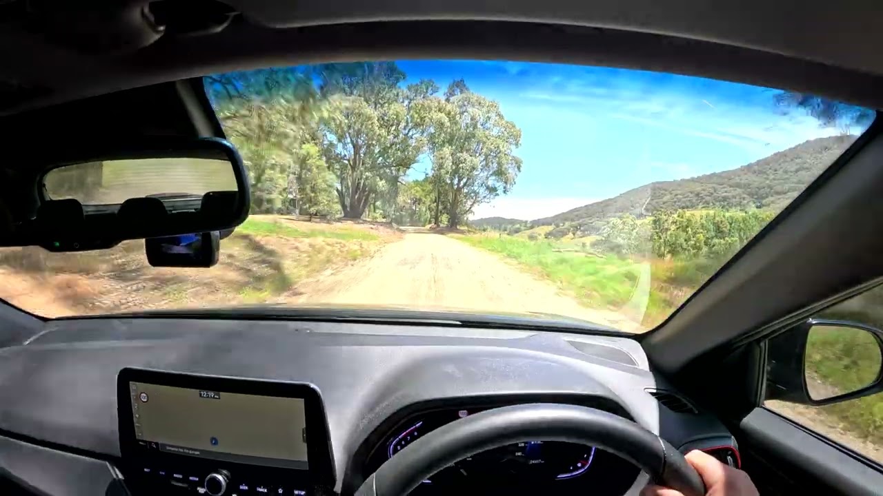 Point of View Driving Australia 021 - Unsealed Country Roads