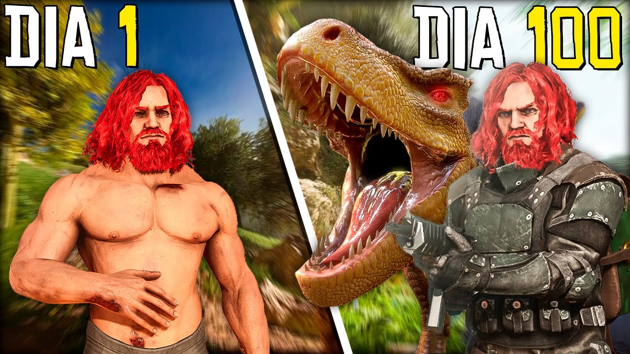 Passei 100 dias no Ark Survival Ascended 🌴 [The Island]