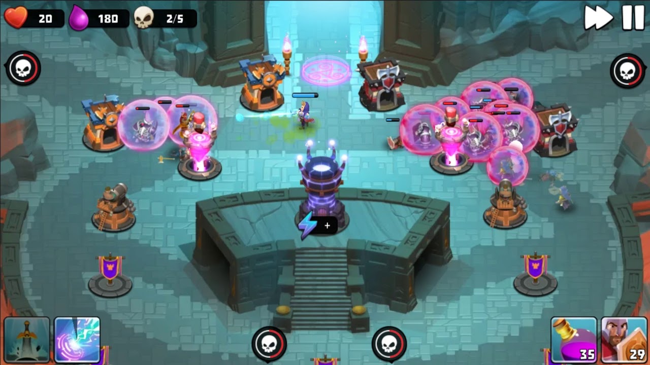 Castle Creeps TD - Chapter 10 Level 37 Memory Rock 3 Stars (Without Sentinel)
