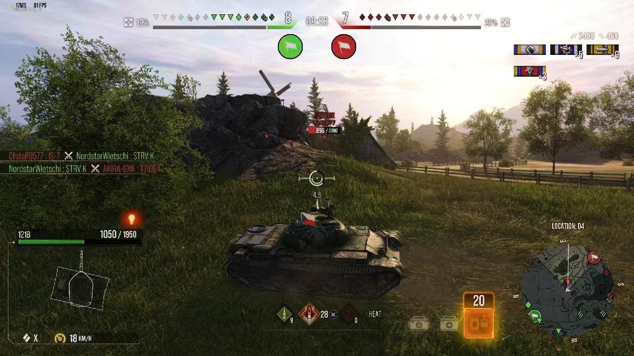 WoT Ps5 121B 4 Kills 6400 Damage Ace Tanker