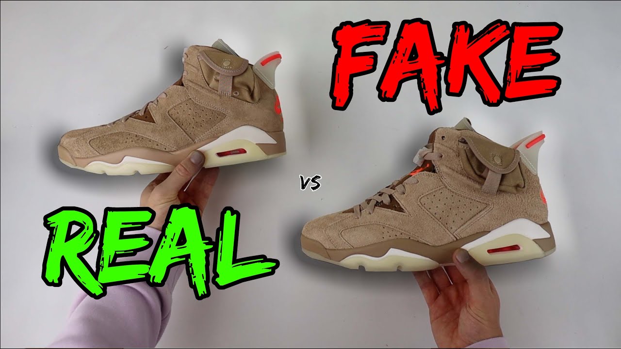 НАСТОЯЩЕЕ ПРОТИВ ПОДДЕЛКИ! СРАВНЕНИЕ NIKE X TRAVIS SCOTT AIR JORDAN 6 BRITISH KHAKI!