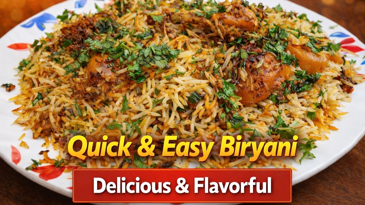 Ramadan Quick & Easy Chicken Aloo Biryani | Easy Marinade Wali Biryani Recipe - SKR