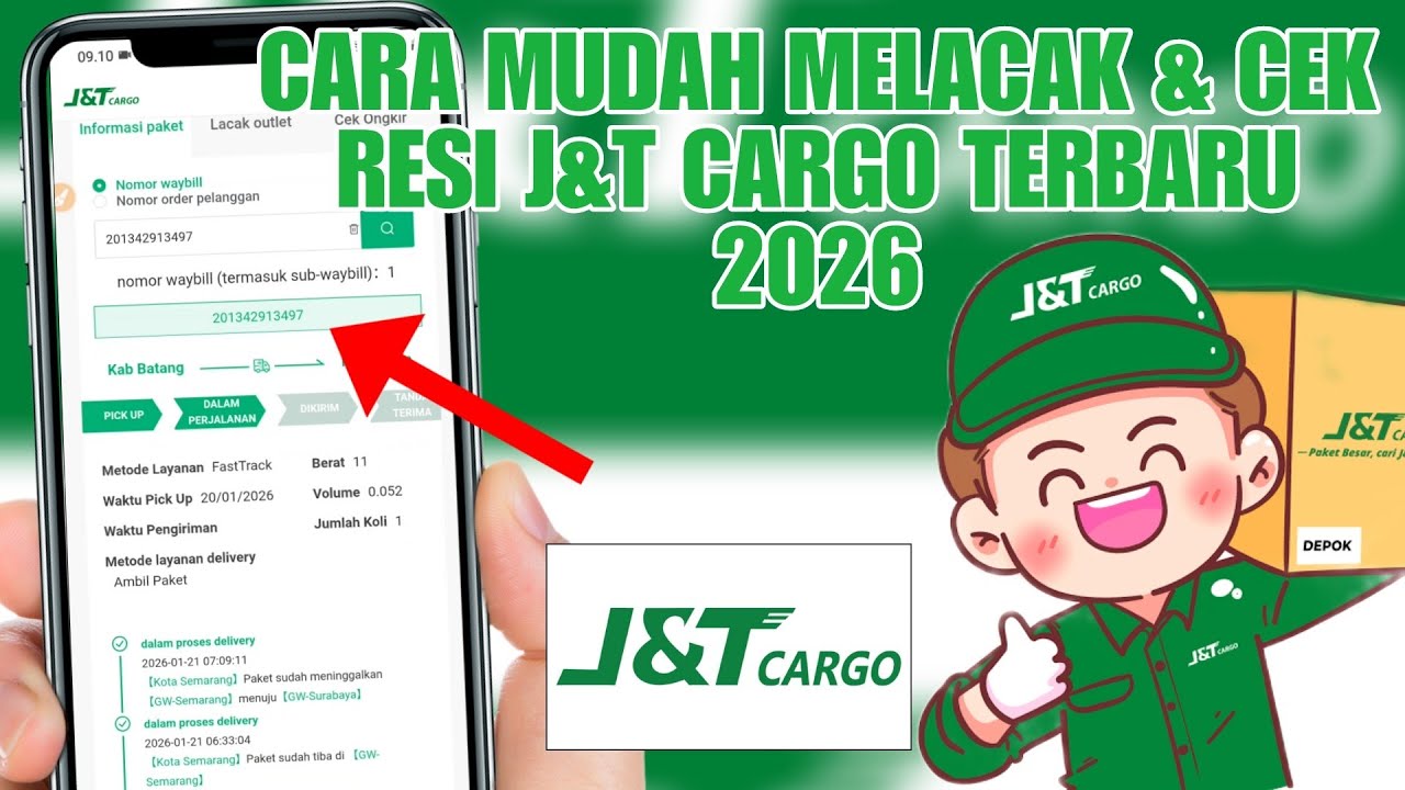 Mudah Banget !! Cara Lacak Paket j&t Cargo Terbaru 2026 || Lacak Resi Paket J&T CARGO