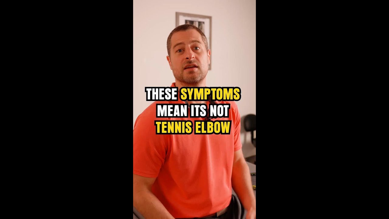 These symptoms mean it's NOT tennis elbow